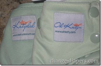 Oh Katy Cloth Diaper vs katydid cloth tags