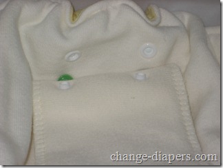 Bottombumpers Cloth Diaper 10 soaker snaps to white