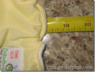 Bottombumpers Cloth Diaper 19 small medium measured stretched