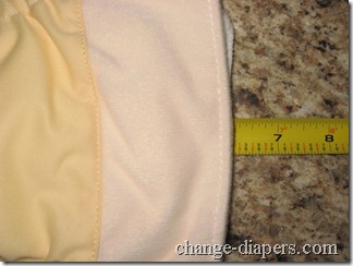 Fuzzibunz Newborn Diaper 11 measured folded