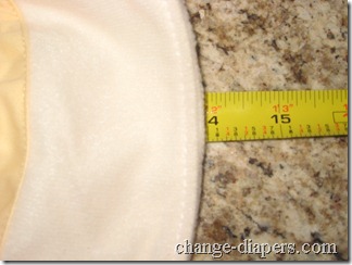 Fuzzibunz Newborn Diaper 12 measured stretched