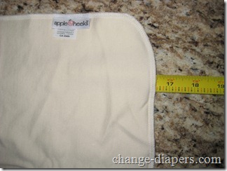 applecheeks cloth diapers 19 width before prepping