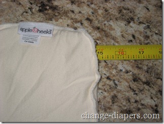 applecheeks cloth diapers 21 width after prepping