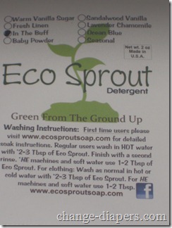 Eco Sprout 3 instructions on sample pkg