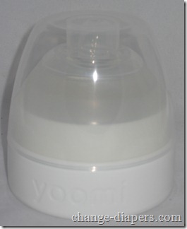 Yoomi Self Warming Bottle 21 cap compresses nipple stops leaks