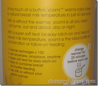 Yoomi Self Warming Bottle 4 packaging