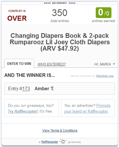 changing diapers winner
