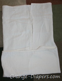 diaper rite large unbleached flats 11 bottom up good time to adjust rise and add absorbency in front