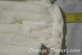 Orange Diaper Co Bamboo Fitted #clothdiapers via @chgdiapers 10 measured stretched before washing
