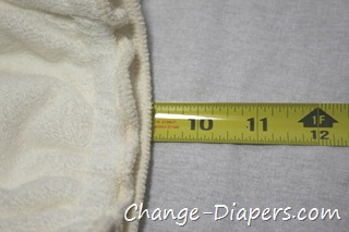 Orange Diaper Co Bamboo Fitted #clothdiapers via @chgdiapers 9 measured folded before washing