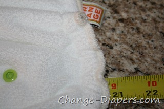 Orange Diaper Co Bamboo Fitted #clothdiapers via @chgdiapers stretched after washing