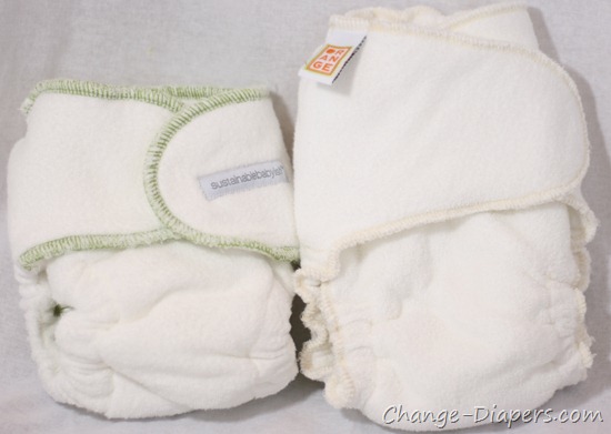 Orange Diaper Co vs Sustainablebabyish Bamboo Fitted Cloth Diapers