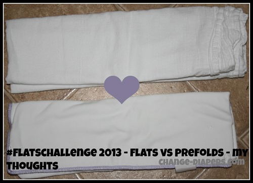 #flatschallenge 2013 - flats vs prefolds - my thoughts via @chgdiapers #clothdiapers