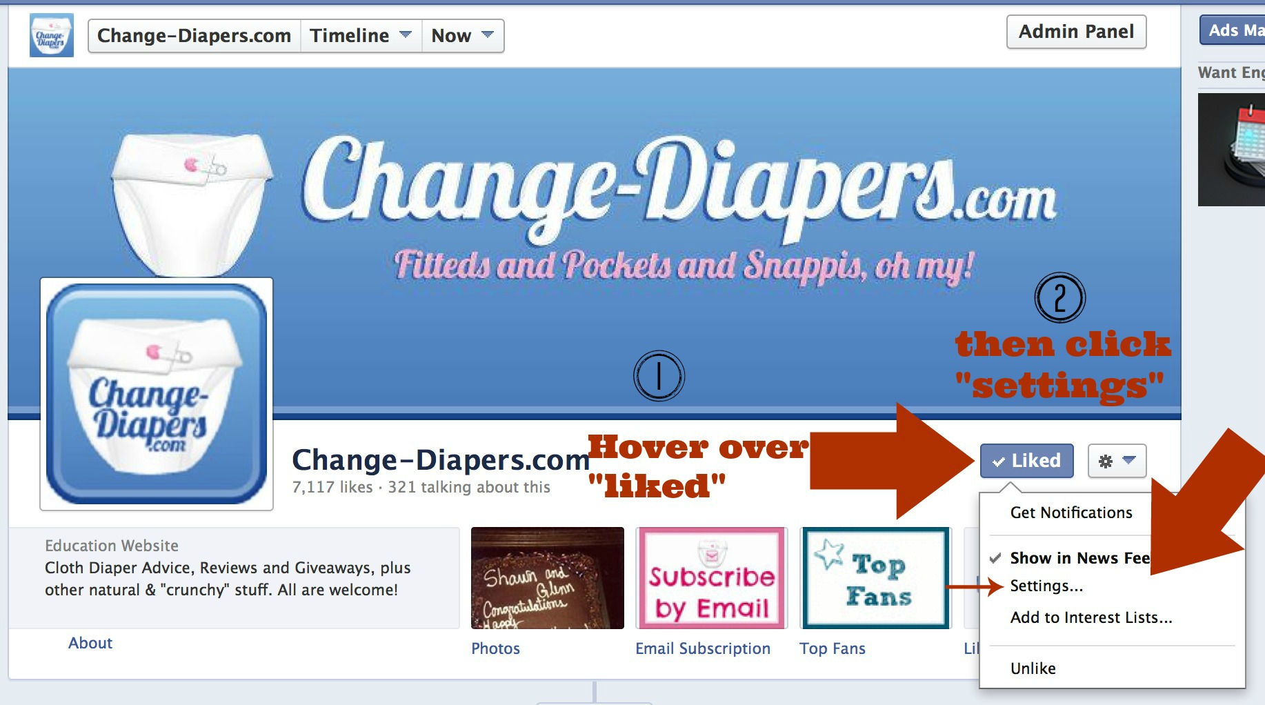 how to see stuff in your Facebook news feed via @chgdiapers 1