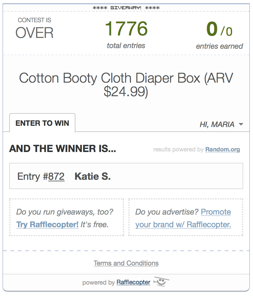 cotton booty winner