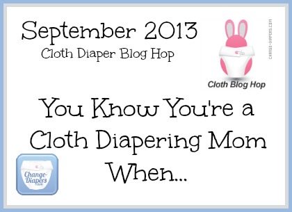 September 2013 #clothdiapers #bloghop via @chgdiapers - you're a cloth diapering mom when...