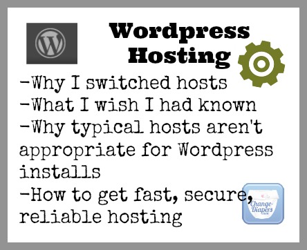 hosting for a wordpress blog - via @chgdiapers