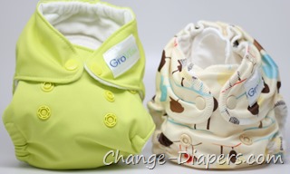@Groviadiaper newborn #clothdiapers comparison via @chgdiapers 2 before new was prepped
