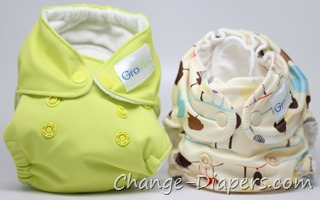 @Groviadiaper newborn #clothdiapers comparison via @chgdiapers 26 large before new was prepped