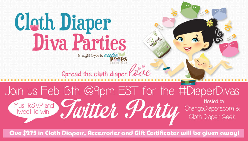 diaper divas twitter party