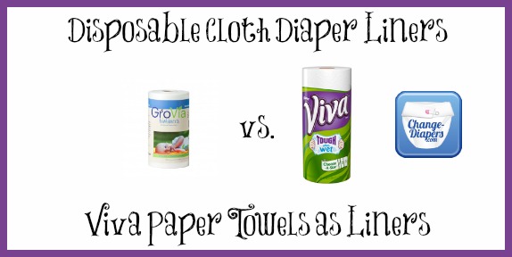 Disposable #clothdiapers liners vs viva paper towels as liners via @chgdiapers