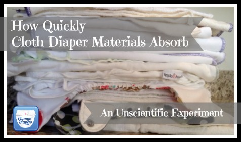 How quickly #clothdiapers materials absorb - via @chgdiapers