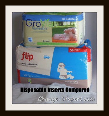 disposable cloth diaper inserts compared via @chgdiapers