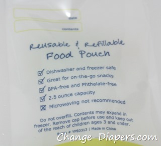 @yummipouch reusable food pouches via @chgdiapers 2 2.5 oz