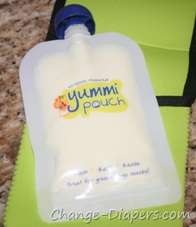 @yummipouch reusable food pouches via @chgdiapers 5 2.5 oz filled with yogurt