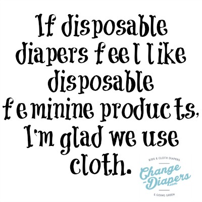 Are #clothdiapers more comfortable than disposables? Because mama cloth is WAY more comfy than disposable via @chgdiapers