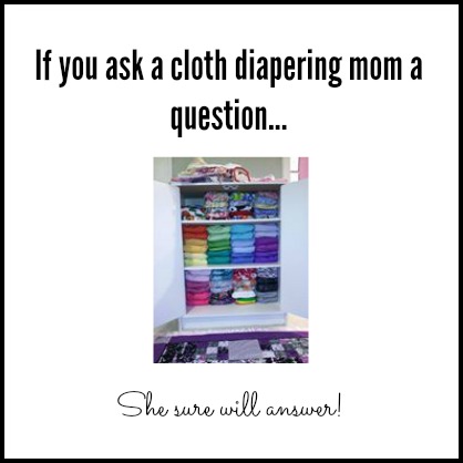 If you ask a mom about #clothdiapers, be prepared for a conversation!