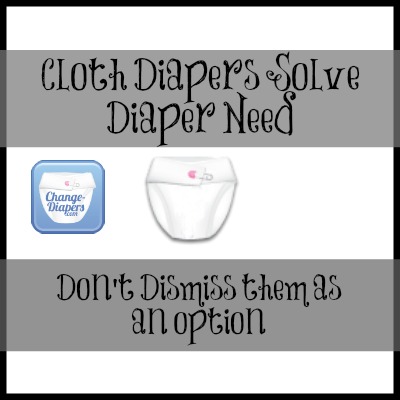#clothdiapers are a valid solution to solve #diaperneed - diaper need