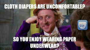 #clothdiapers are uncomfortable via @chgdiapers #humor