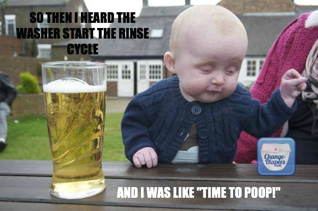 they always poop right after you wash the #clothdiapers - via @chgdiapers #humor