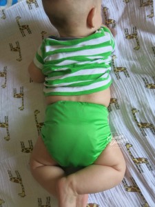 18 lb infant in @Fuzzibunz one-size small #clothdiapers 4 via @chgdiapers