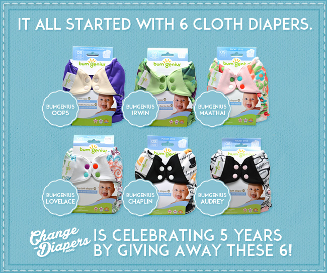 @chgdiapers 5 year Bumgenius #clothdiapers #giveaway