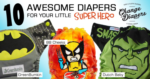 10 Awesome #clothdiapers for Your Little Superhero - via @chgdiapers