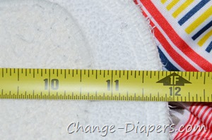 Borrowed Planet #clothdiapers via @chgdiapers 1 insert length after prep