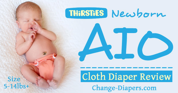 @ThirstiesInc Newborn AIO #clothdiapers review via @chgdiapers