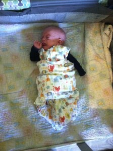 halo sleep swaddle arms out