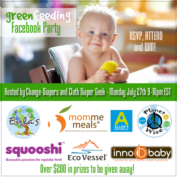 #GreenFeeding Facebook Party with @clothdiaper geek and @chgdiapers