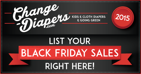 List Your Black Friday #Clothdiapers Sales with @chgdiapers