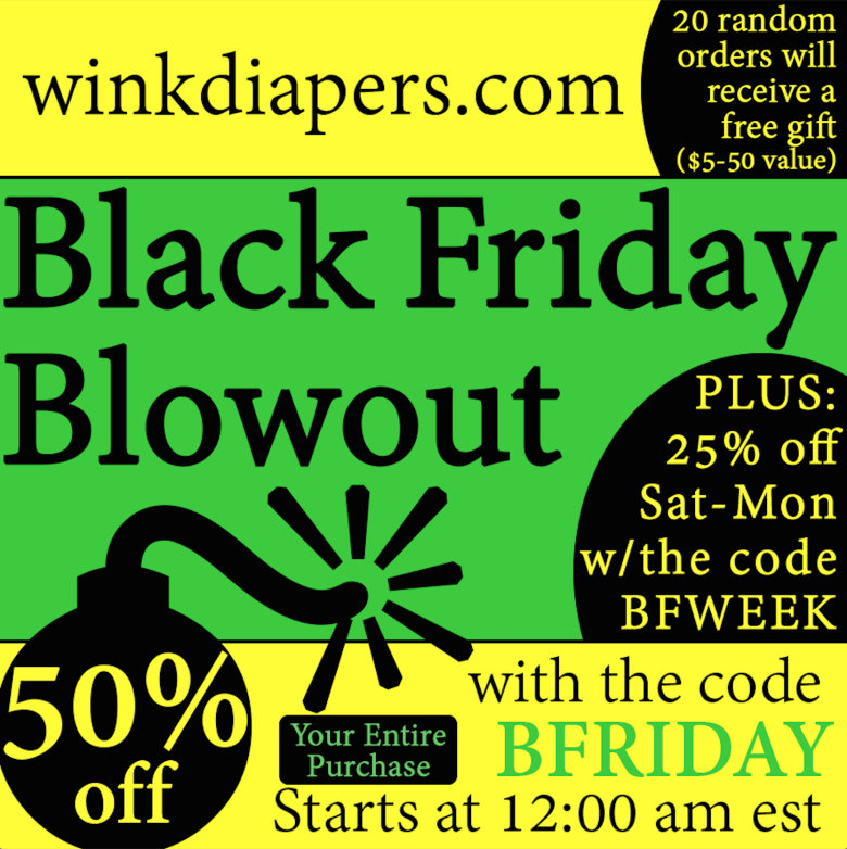 Black Friday Cloth Diaper Sales (+ Cyber Monday)