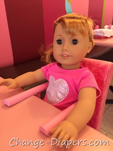 Lunch at @American_Girl bistro tysons 2 doll chair