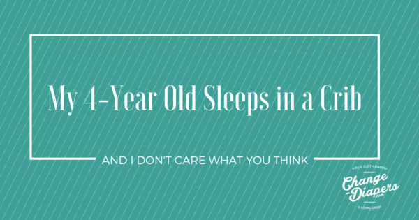 My 4-Year Old Sleeps in a Crib via @chgdiapers