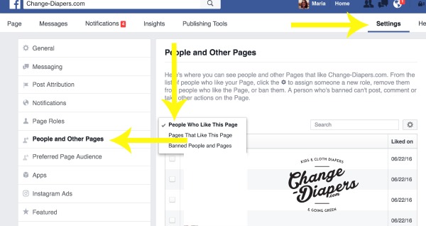 How to verify someone likes your facebook page step 1 via @chgdiapers