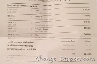 Stitch Fix Experience via @chgdiapers 5 prices