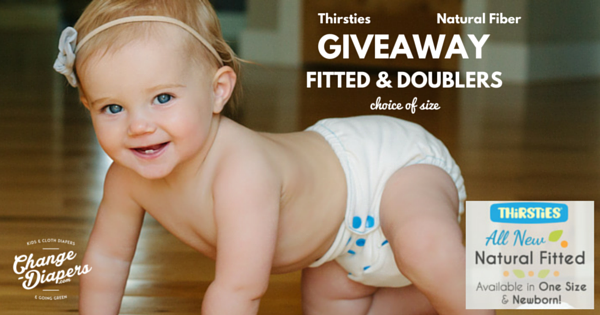 @ThirstiesInc Natural Fiber Fitted #clothdiapers and doublers#giveaway via @chgdiapers