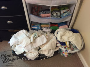 moving while cloth diapering