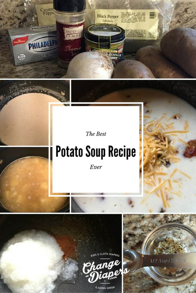 The Best Potato Soup Recipe Ever via @chgdiapers